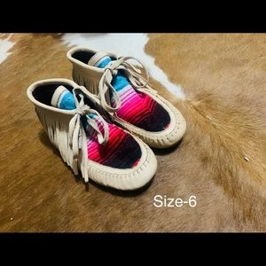 Serape moccasins
